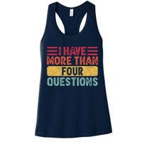 I Have More Than Four Questions Passover Womens Tank Top