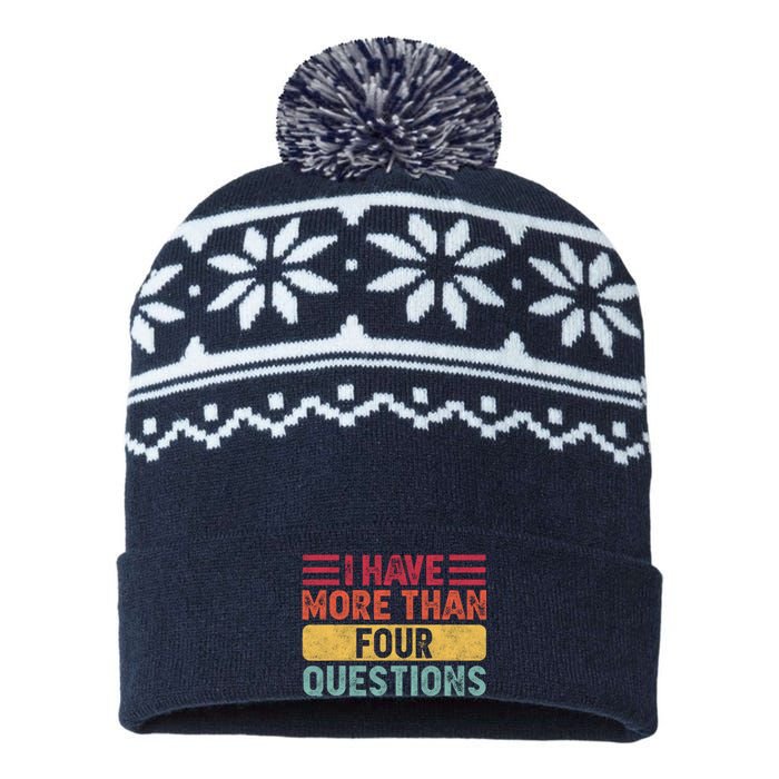 I Have More Than Four Questions Passover USA-Made Snowflake Beanie