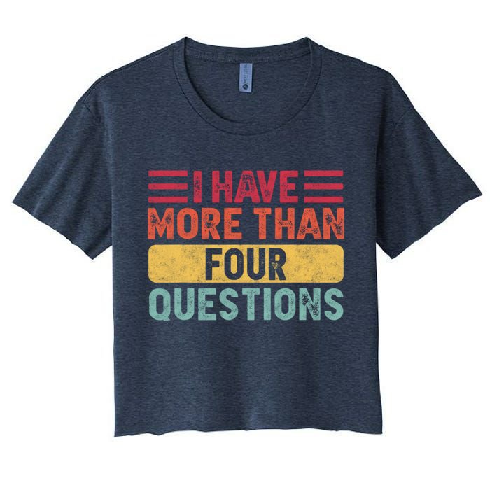 I Have More Than Four Questions Passover Crop Top