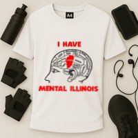 I Have Mental Illinois Funny Pun, Illinoisan Humor Cooling Performance Crew T-Shirt