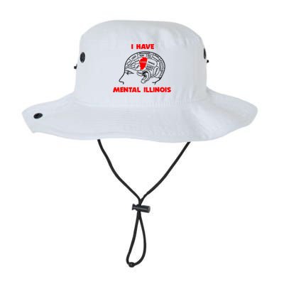 I Have Mental Illinois Funny Pun, Illinoisan Humor Bucket Hat