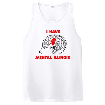 I Have Mental Illinois Funny Pun, Illinoisan Humor PosiCharge Competitor Tank