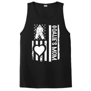 Ice Hockey Mom Goalie Usa Flag Cool Gift PosiCharge Competitor Tank