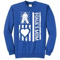 Ice Hockey Mom Goalie Usa Flag Cool Gift Sweatshirt