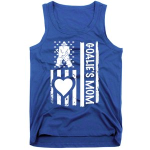 Ice Hockey Mom Goalie Usa Flag Cool Gift Tank Top