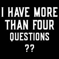 I Have More Than Four Questions Passover Backpack