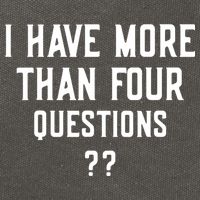 I Have More Than Four Questions Passover Cotton Canvas Backpack
