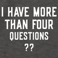 I Have More Than Four Questions Passover Vector Backpack