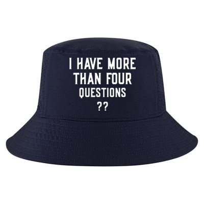 I Have More Than Four Questions Passover Cool Comfort Performance Bucket Hat