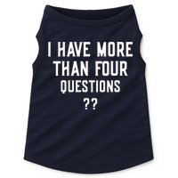 I Have More Than Four Questions Passover Doggie Tank