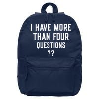 I Have More Than Four Questions Passover 16 in Basic Backpack
