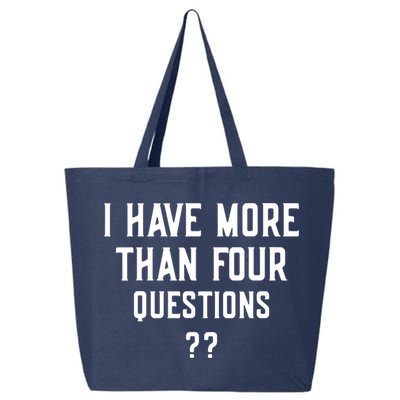 I Have More Than Four Questions Passover 25L Jumbo Tote