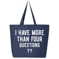 I Have More Than Four Questions Passover 25L Jumbo Tote