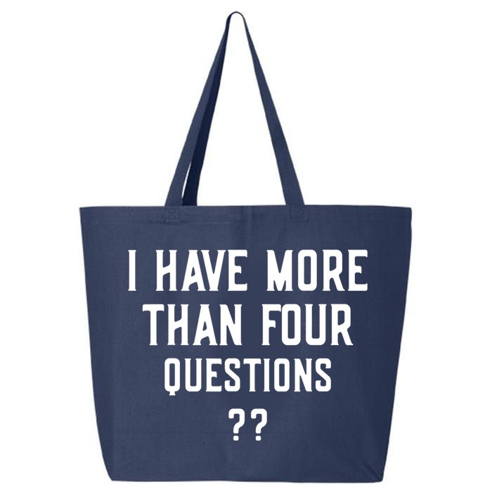 I Have More Than Four Questions Passover 25L Jumbo Tote