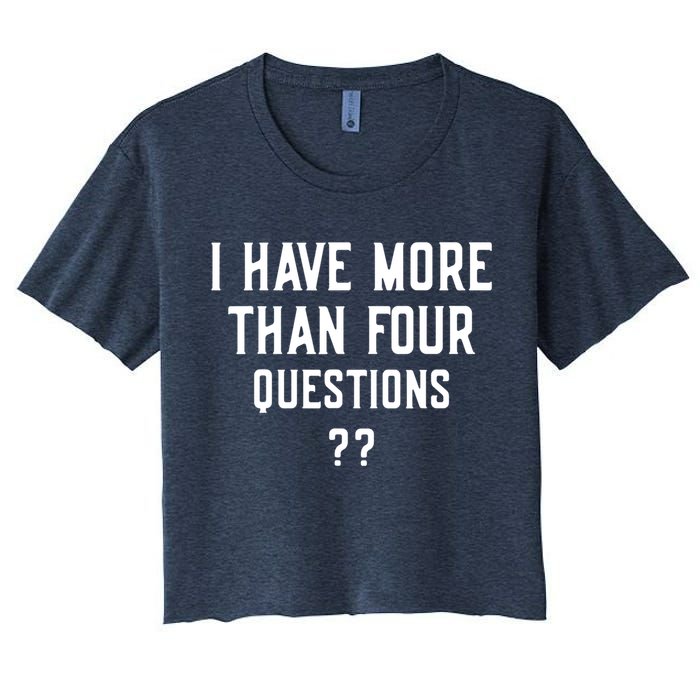 I Have More Than Four Questions Passover Crop Top