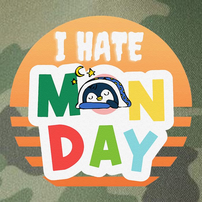 I Hate Monday Little Penguin Sleeping Working Day Design Legacy Tie Dye Trucker Hat