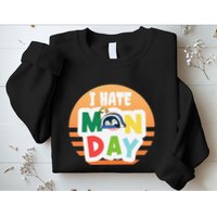 I Hate Monday Little Penguin Sleeping Working Day Design Sweatshirt