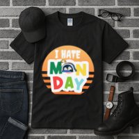 I Hate Monday Little Penguin Sleeping Working Day Design Tall T-Shirt