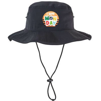 I Hate Monday Little Penguin Sleeping Working Day Design Bucket Hat