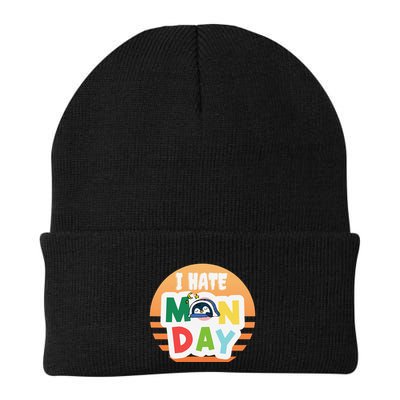 I Hate Monday Little Penguin Sleeping Working Day Design Beanie
