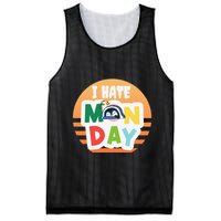 I Hate Monday Little Penguin Sleeping Working Day Design Mesh Reversible Basketball Jersey Tank