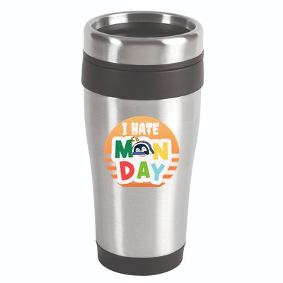 I Hate Monday Little Penguin Sleeping Working Day Design 16oz Travel Tumbler