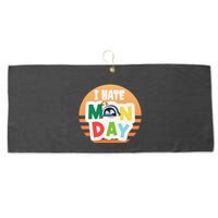 I Hate Monday Little Penguin Sleeping Working Day Design Large Microfiber Waffle Golf Towel