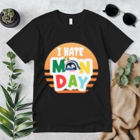 I Hate Monday Little Penguin Sleeping Working Day Design Premium T-Shirt