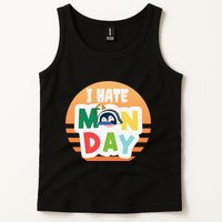 I Hate Monday Little Penguin Sleeping Working Day Design Tank Top