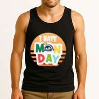 I Hate Monday Little Penguin Sleeping Working Day Design Tank Top