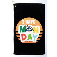I Hate Monday Little Penguin Sleeping Working Day Design Golf Towel