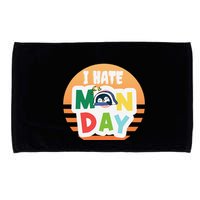 I Hate Monday Little Penguin Sleeping Working Day Design Microfiber Hand Towel