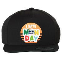 I Hate Monday Little Penguin Sleeping Working Day Design Wool Snapback Cap