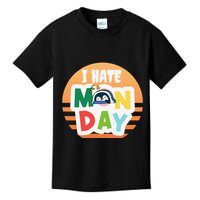 I Hate Monday Little Penguin Sleeping Working Day Design Kids T-Shirt
