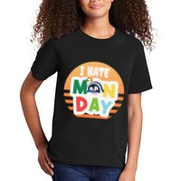 I Hate Monday Little Penguin Sleeping Working Day Design Kids T-Shirt