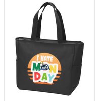 I Hate Monday Little Penguin Sleeping Working Day Design Zip Tote Bag