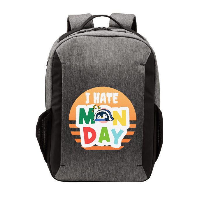 I Hate Monday Little Penguin Sleeping Working Day Design Vector Backpack