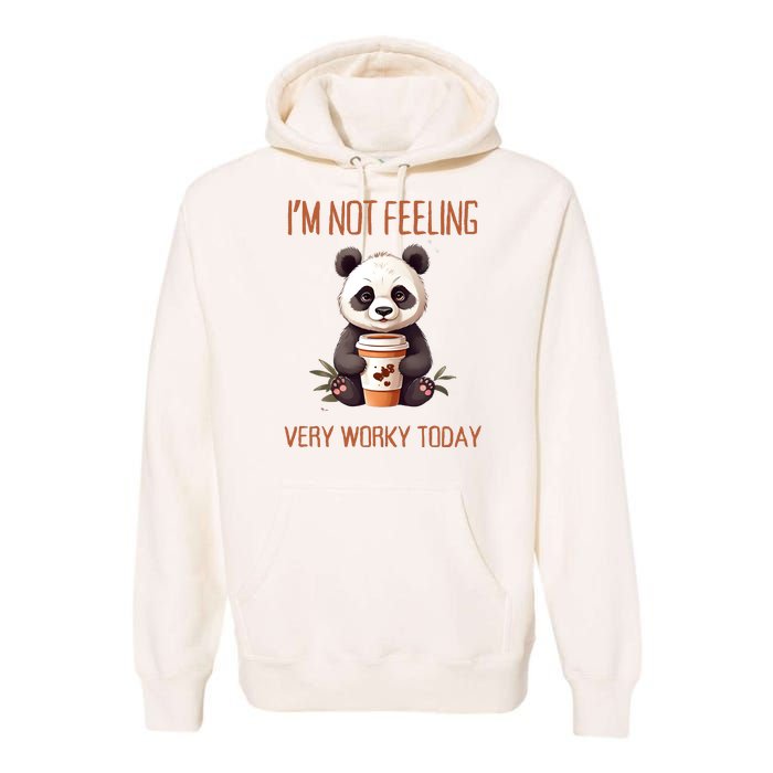 I Hate Mornings Panda Premium Hoodie