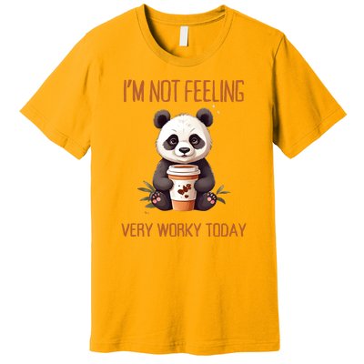 I Hate Mornings Panda Premium T-Shirt