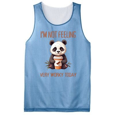 I Hate Mornings Panda Mesh Reversible Basketball Jersey Tank