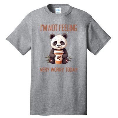 I Hate Mornings Panda Tall T-Shirt