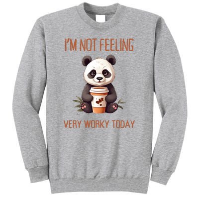 I Hate Mornings Panda Tall Sweatshirt