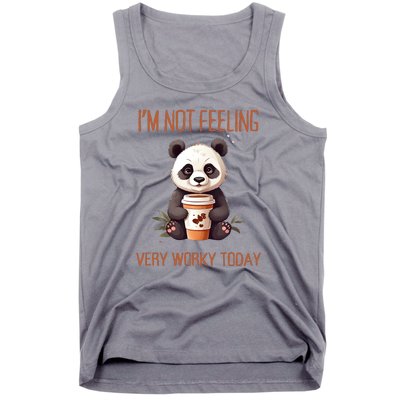 I Hate Mornings Panda Tank Top