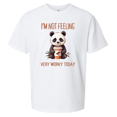 I Hate Mornings Panda Sueded Cloud Jersey T-Shirt