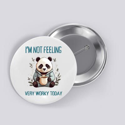 I Hate Mornings Panda Button