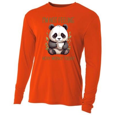 I Hate Mornings Panda Cooling Performance Long Sleeve Crew