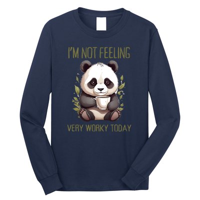 I Hate Mornings Panda Long Sleeve Shirt