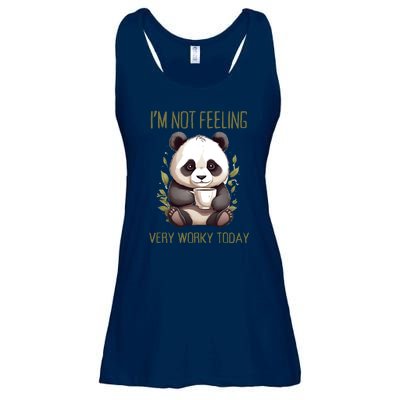 I Hate Mornings Panda Ladies Essential Flowy Tank