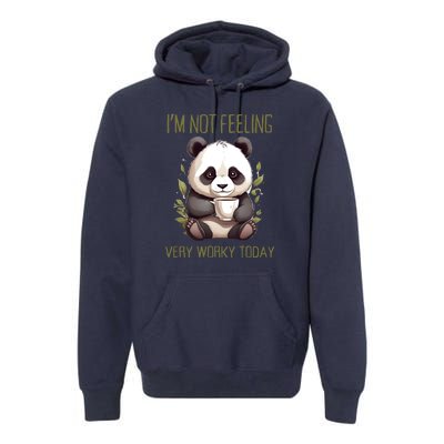 I Hate Mornings Panda Premium Hoodie