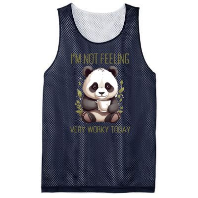 I Hate Mornings Panda Mesh Reversible Basketball Jersey Tank